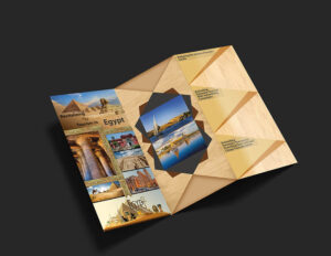 تصميم مطوية بروشور تنشيط السياحة في مصر