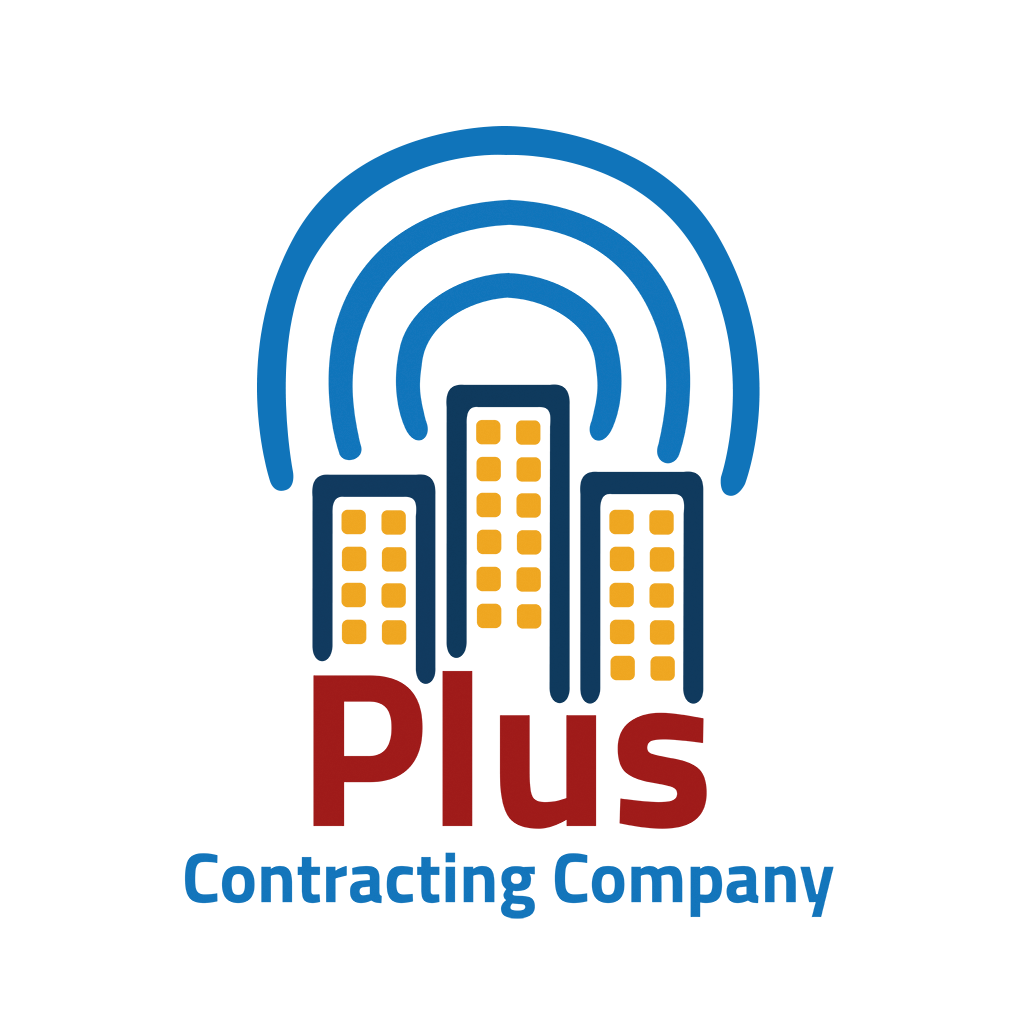 تصميم شعار لوجو شركة بلس للإتصالات والمقاولات العامة 2